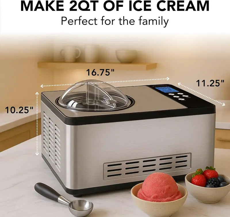 Whynter ICR-300SS Compressor-Powered Rolled Ice Cream Maker â€?0.5-Quart Stainless Steel Unit