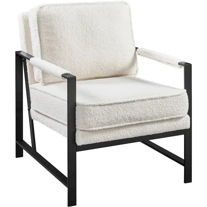 Yaheetech Retro Faux Leather Accent Lounge Chair â€?Vintage-Inspired Upholstered Seating