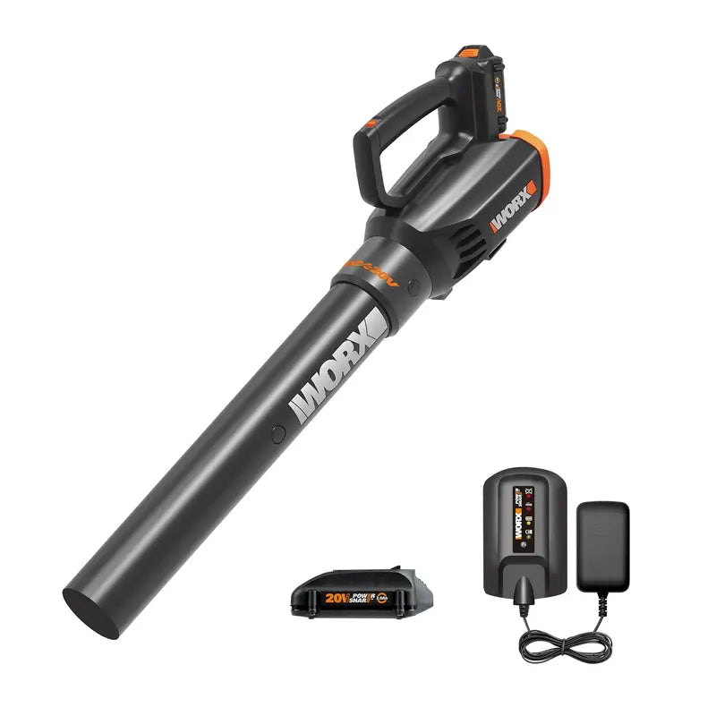 Worx 20V Turbine Leaf Blower â€?Two-Speed Cordless Yard Cleanup Tool
