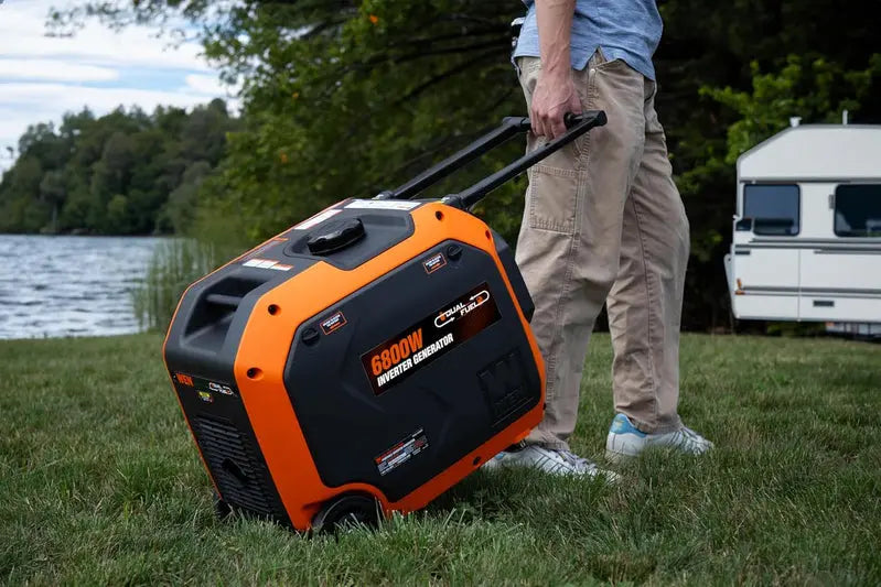 WEN 6800W Dual-Fuel Inverter Generator â€?RV-Ready with CO Detection & Quiet Operation