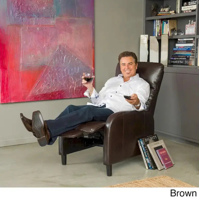 Stratton Reclining Accent Chair by Christopher Knight Home â€?Upholstered Living Room Lounger