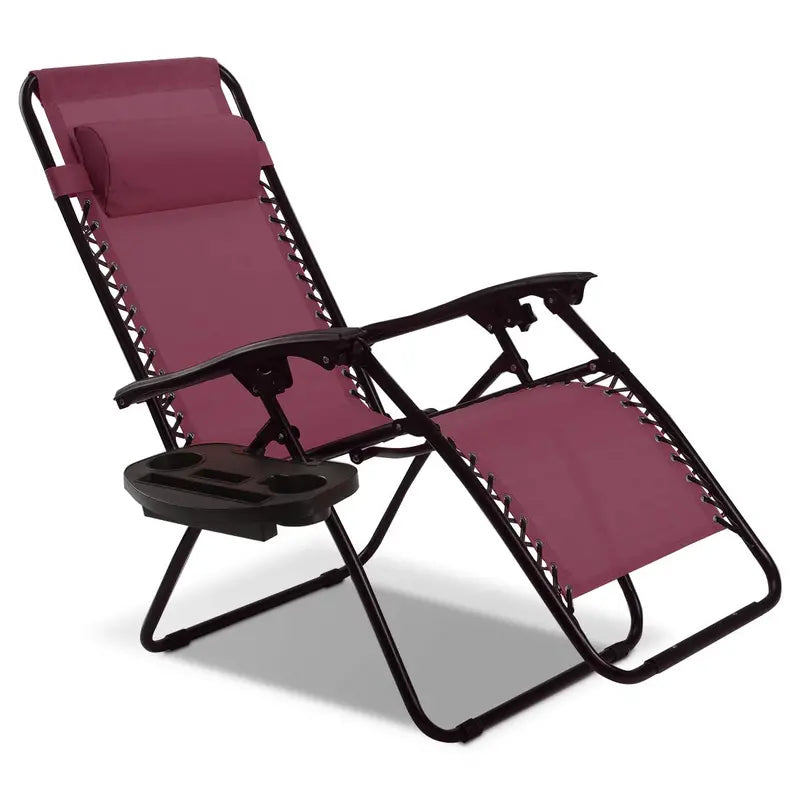 Zero Gravity Folding Lounge Chair â€?Reclining Ergonomic Patio Lounger