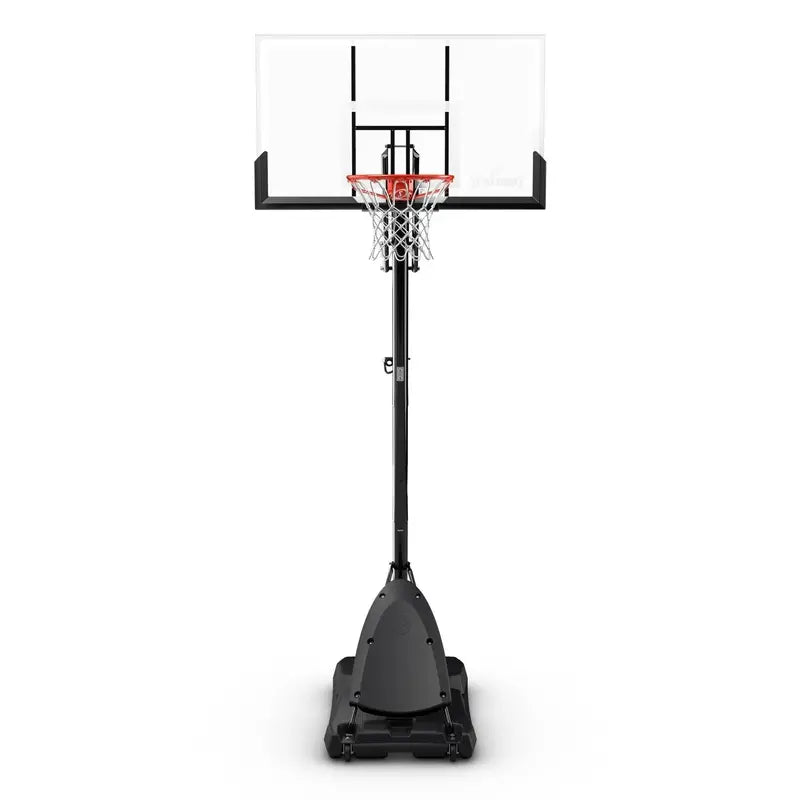 Spalding ExactaHeight Portable Basketball Hoop â€?54â€?Shatterproof Polycarbonate Backboard