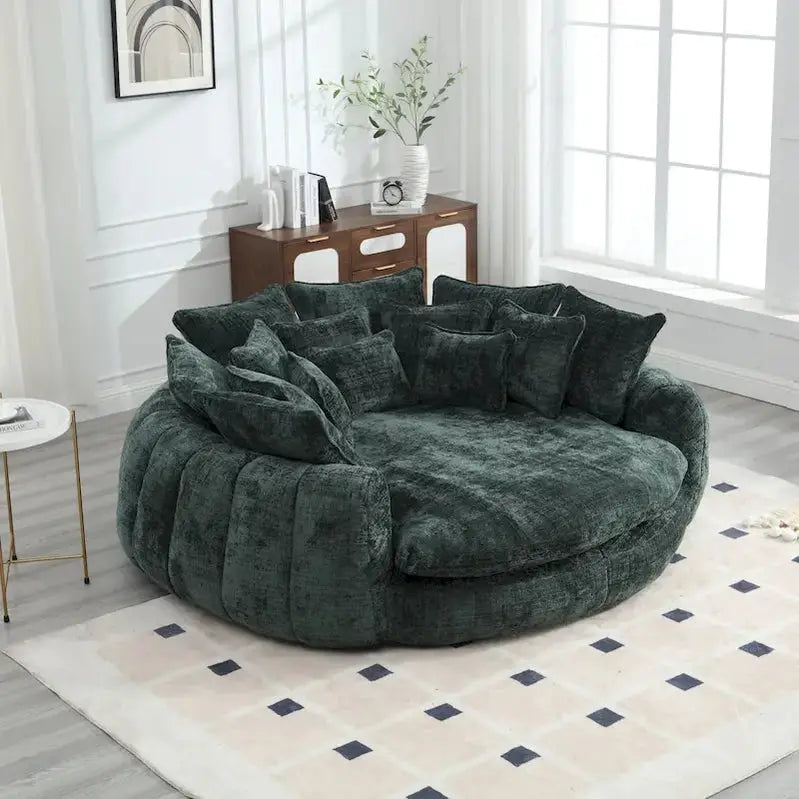 Spacious Double Loaf Sofa Bed â€?Oversized Convertible Design with Supportive Armrests