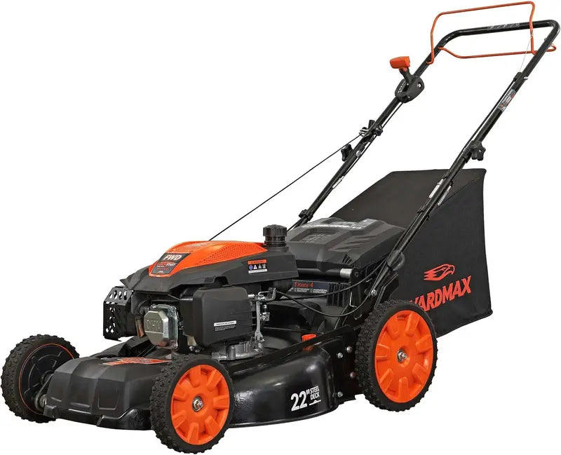 YARDMAX 22â€?201cc CVT Self-Propelled Gas Mower â€?3-in-1 Functionality