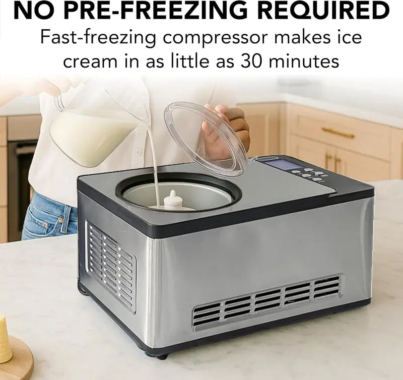 Whynter ICR-300SS Compressor-Powered Rolled Ice Cream Maker â€?0.5-Quart Stainless Steel Unit