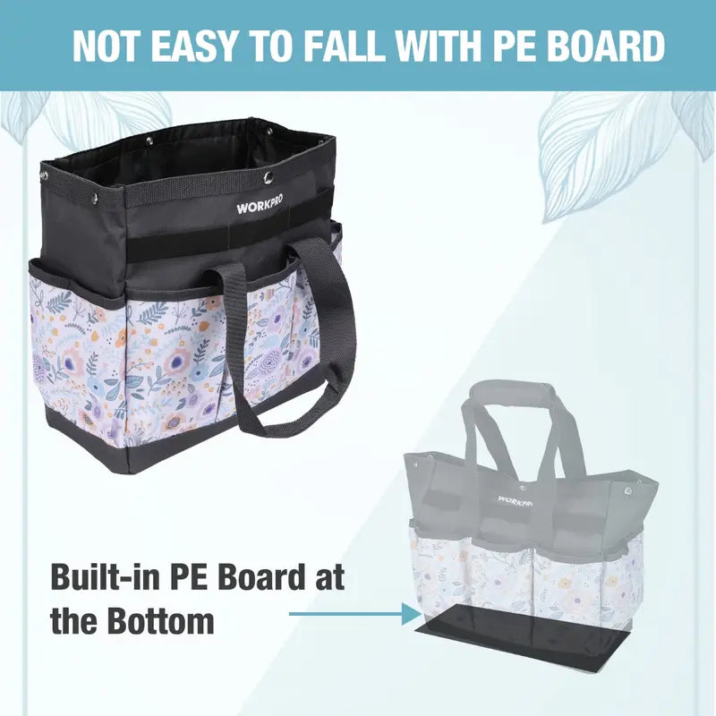 WORKPRO 12â€?× 12â€?× 6â€?Garden Tool Storage Bag â€?9-Compartment Organizer