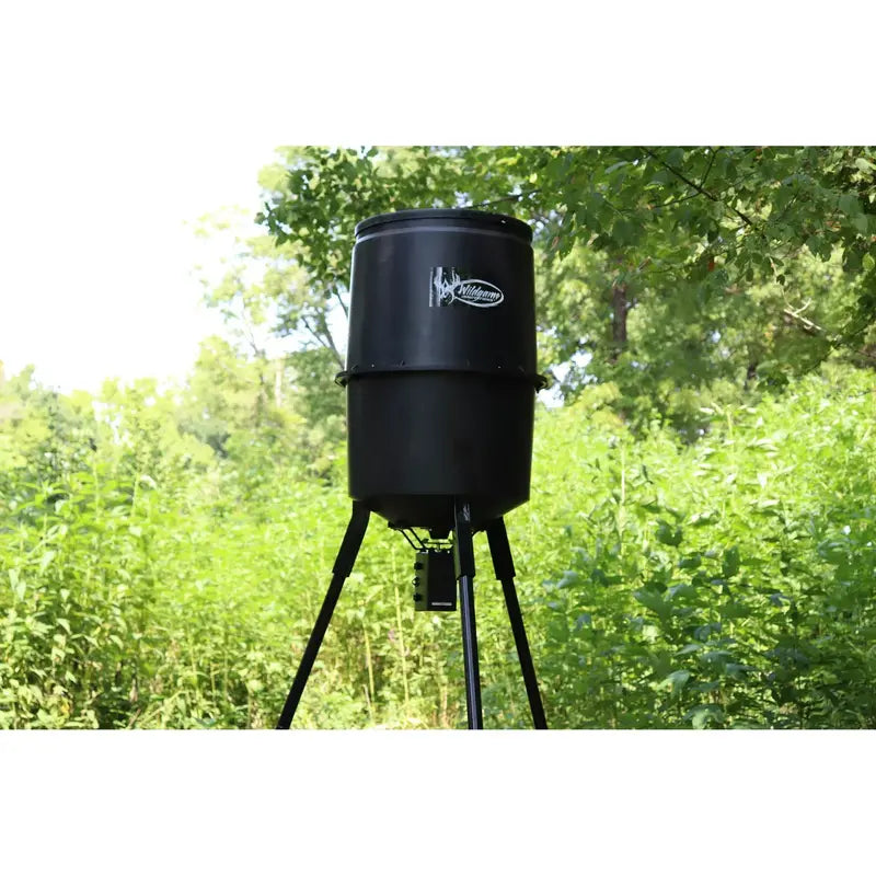 Wildgame Innovations Quick Set 30-Gallon Game Feeder â€?Portable, Timer-Controlled Hunting Accessory
