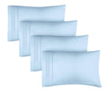 CGK Linens Pillowcase Set of 4 Soft Double Brushed Microfiber - Queen - Light Blue