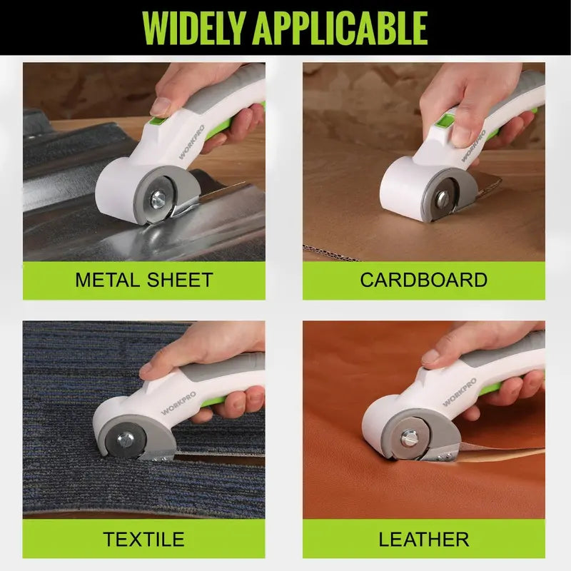 WORKPRO 4V Cordless Electric Scissors â€?Compact Rechargeable Cutting Tool