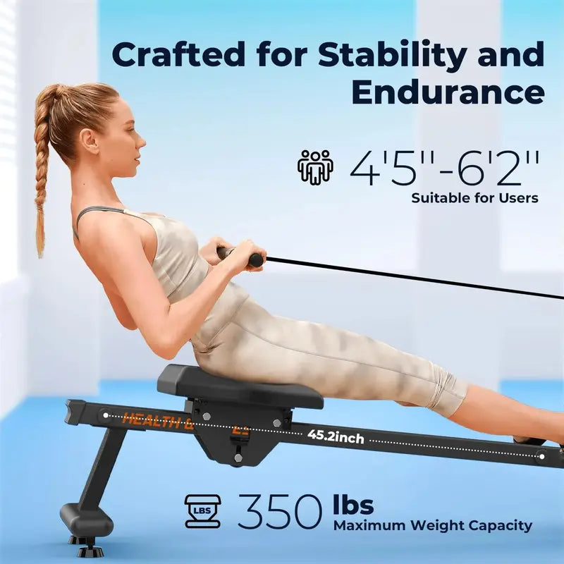 YOSUDA Magnetic Resistance Rowing Machine â€?350 LB Max User Weight