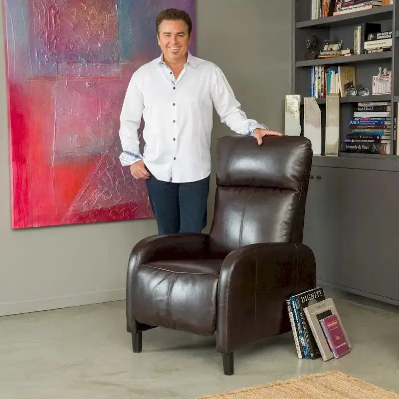 Stratton Reclining Accent Chair by Christopher Knight Home â€?Upholstered Living Room Lounger