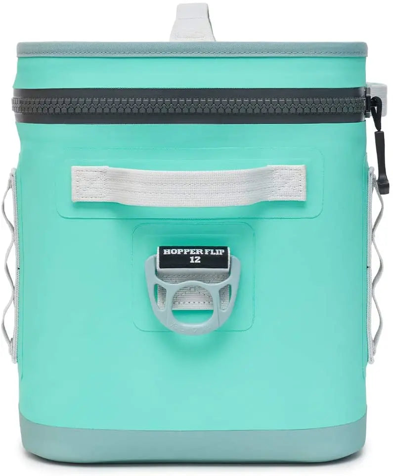 YETI Hopper Flip 12 Soft Cooler, Leakproof, ColdCell Insulation, Aquifer Blue, Portable Outdoor Use